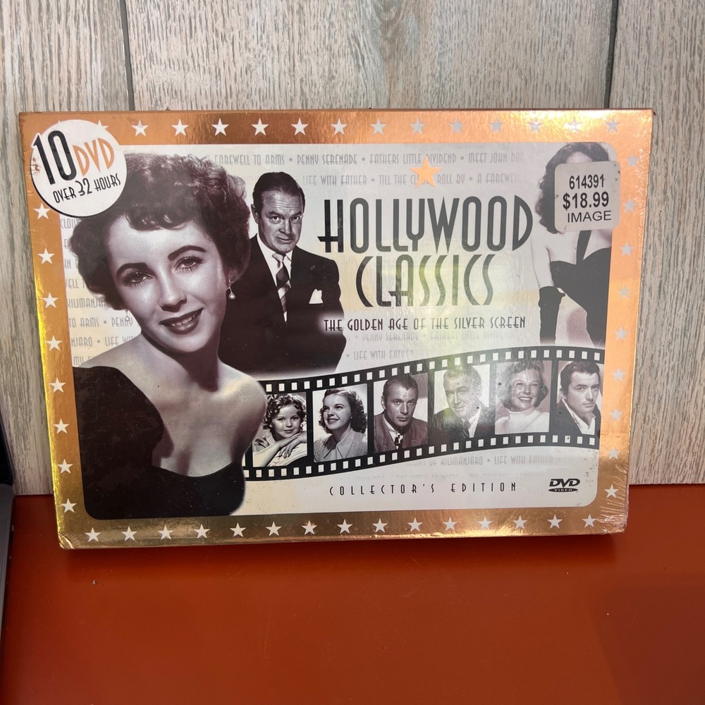 Hollywood Classics The Golden Age of the Silver Screen 10 DVD Box Set New Sealed